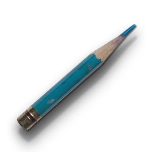 blue pencil